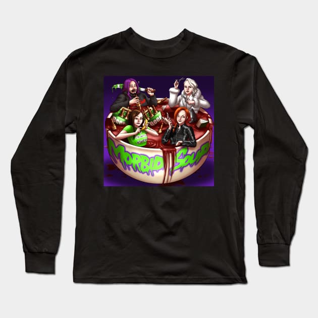 Morbid Soup Official Long Sleeve T-Shirt by Horror Soup Podcast